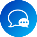 chat blue icon